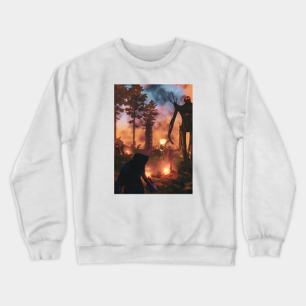 Valheim fight Crewneck Sweatshirt by TeEmporium